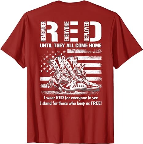 Vintage Red Friday Until They Come Home USA American Flag T-Shirt