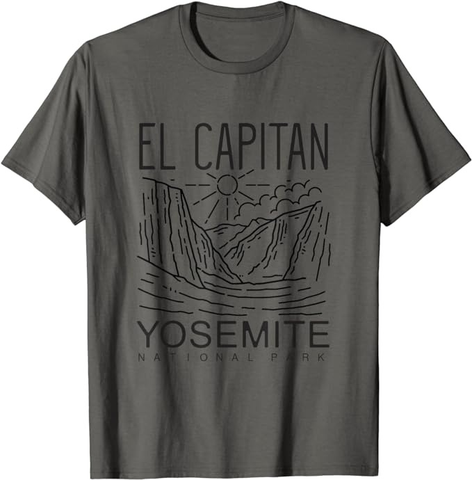 Vintage Retro Yosemite - National Park El Capitan shirt T-Shirt