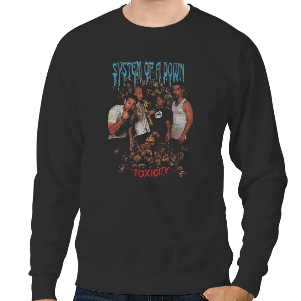 Vintage SYSTEM OF A DOWN American Rock Band Toxicity Sweatshirts