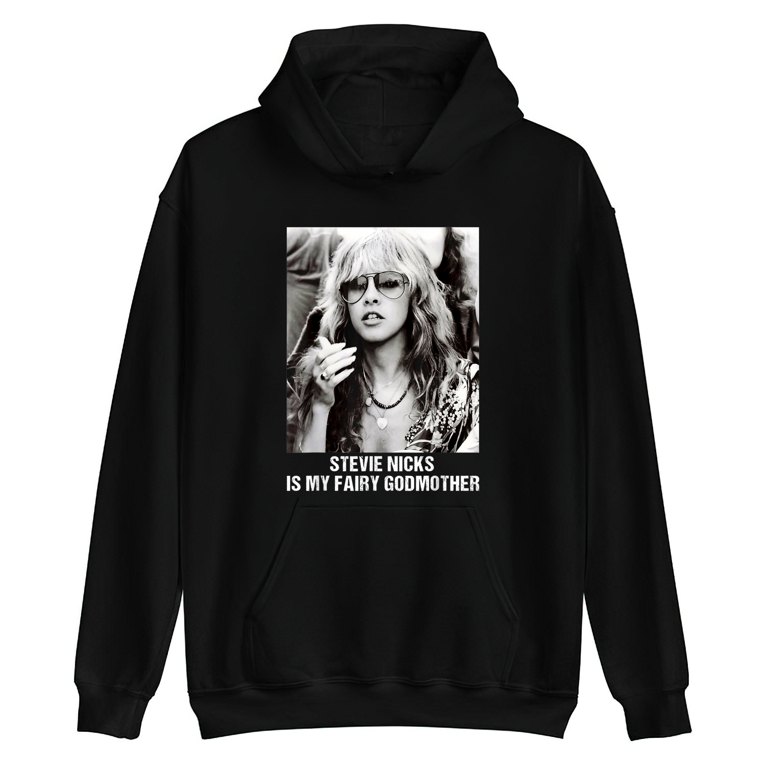 Vintage Stevie Shirt Nicks Love Is My Fairy Godmother Hoodie-Black