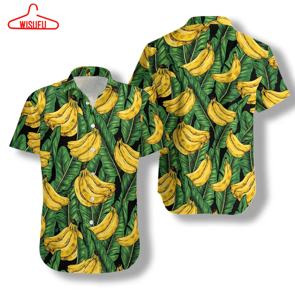 Vintage Sweet Banana Shirt For Men Hawaiian Shirt, New Hawaiian Holiday Outfits, New Fashion Gifts Vtbl36282