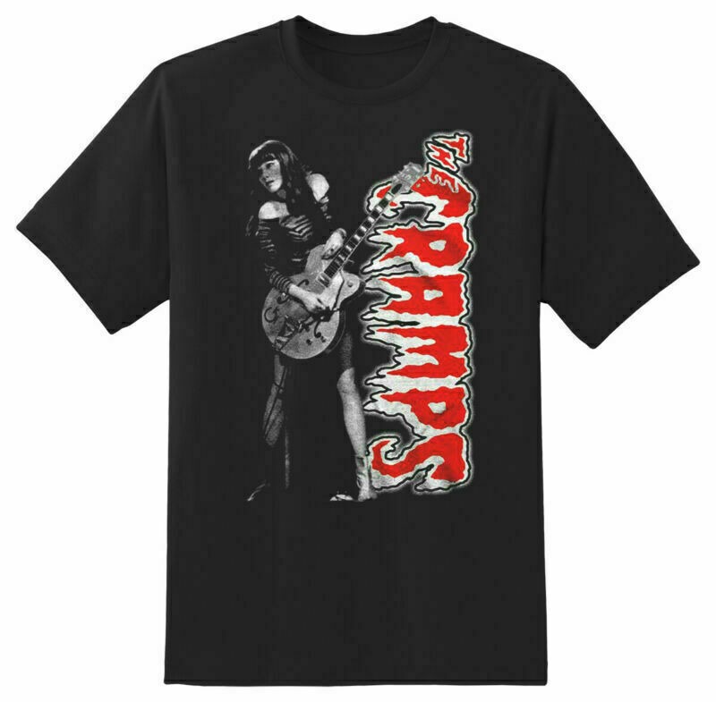 Vintage The Cramps Band Men T-Shirt Black Cotton Tee Funny Vintage Gift Unisex