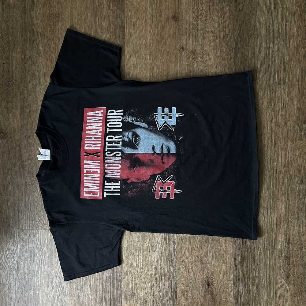 Vintage The Eminem X Rihanna 2014 Monster Tour Black T-Shirt