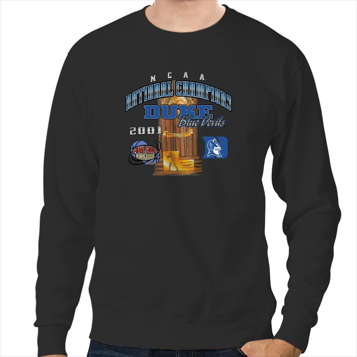 Vintage Vintage 2001 Ncaa National Champions Duke Blue Devils Final Tour Unisex Sweatshirt