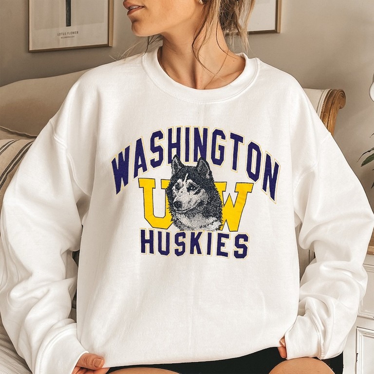 Vintage Washington Huskies Uw Big Unisex Sweatshirt