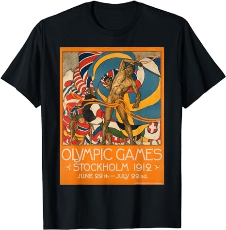 Vintage poster - Olympic games Stockholm 1912 Retro T-Shirt