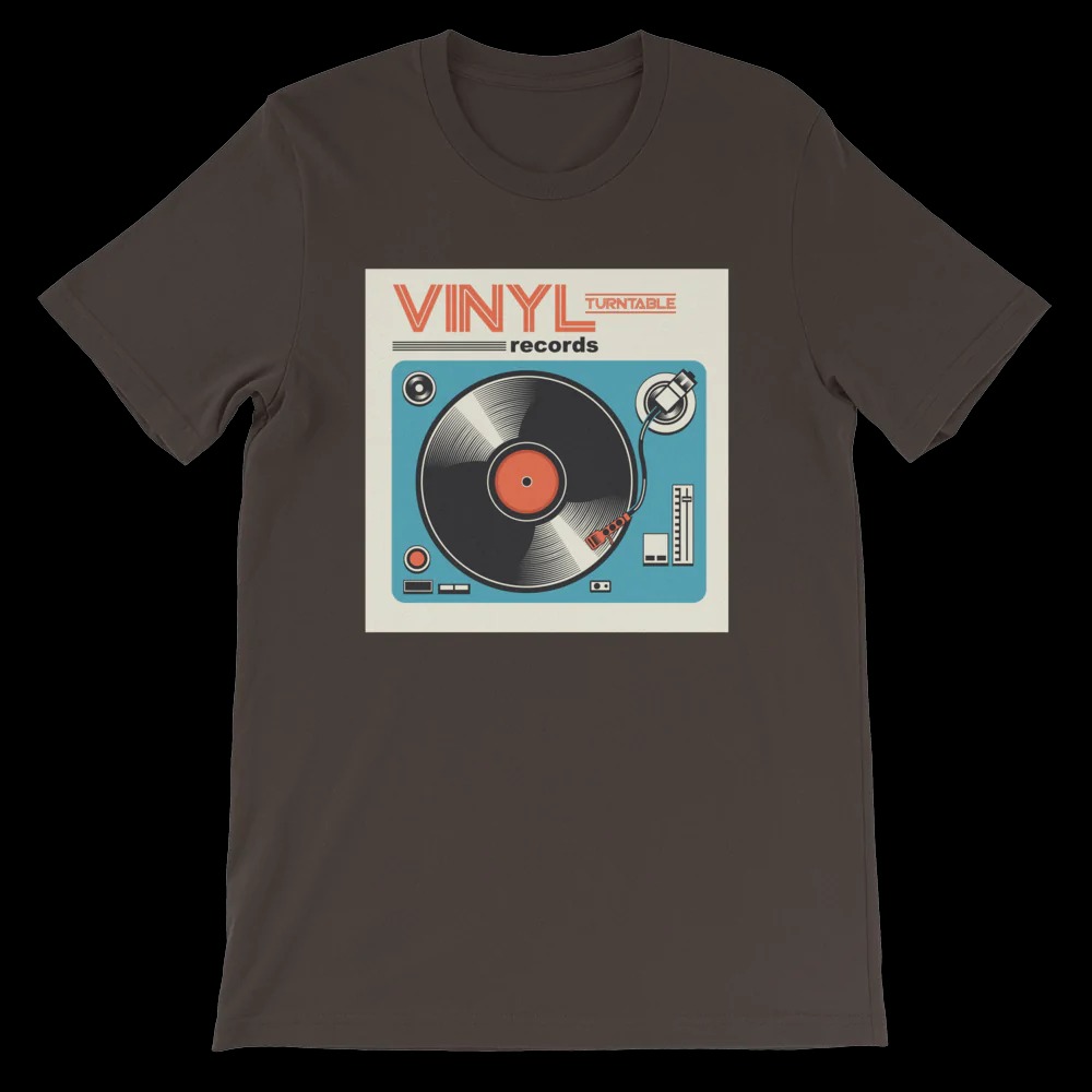 Vinyl Records Turntable Short-Sleeve Unisex T-Shirt