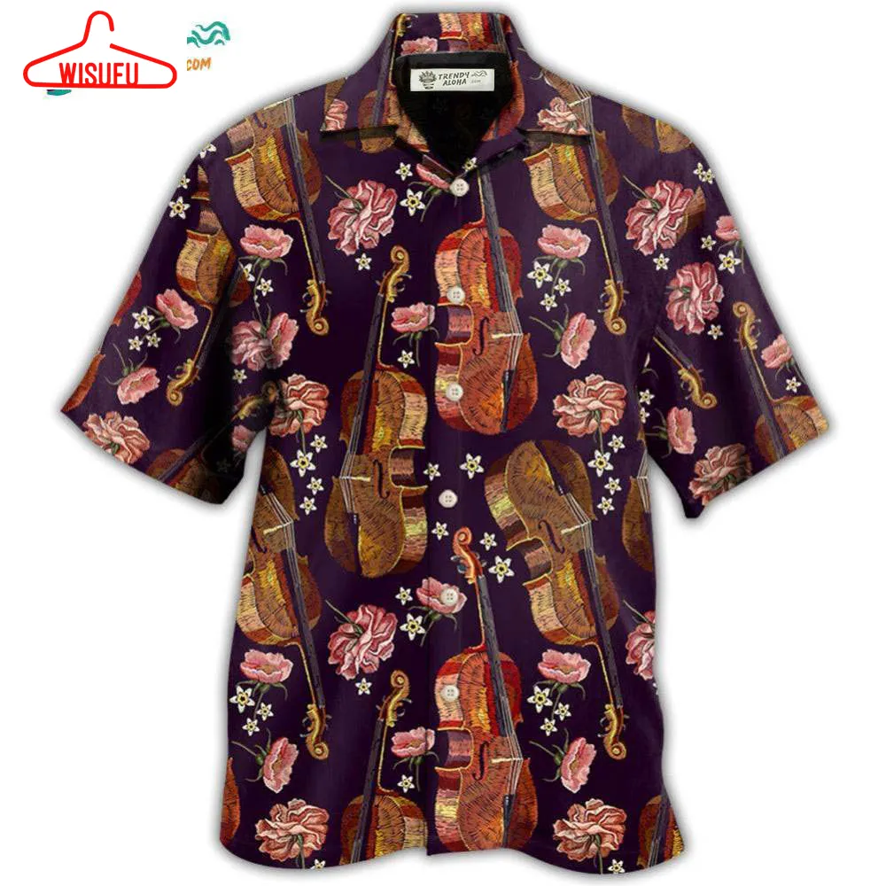 Violin Music Floral Classic Hawaiian Shirt- Wisufu Aloha