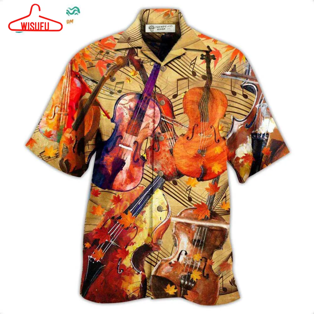 Violin Music Notes Can Change Your World Hawaiian Shirt- Wisufu Aloha