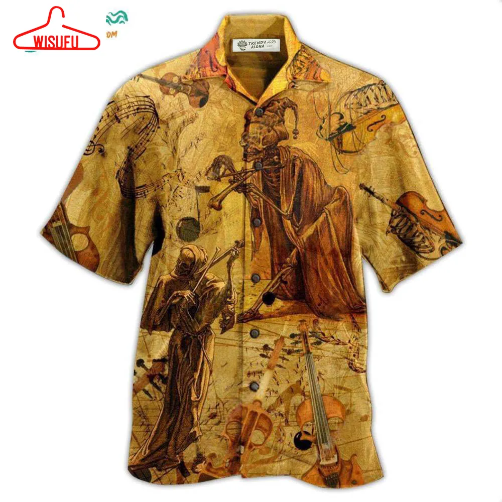 Violin Music Or Fiddle Hawaiian Shirt- Wisufu Aloha