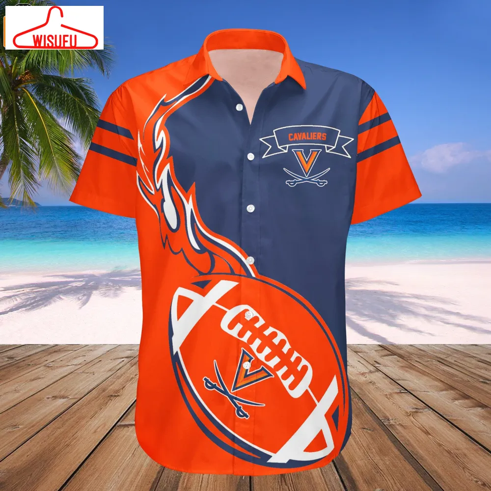 Virginia Cavaliers Flame Ball Hawaiian Shirt, New Fashion Gifts