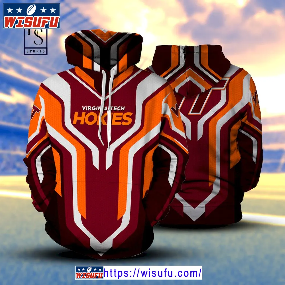 Virginia Tech Hokies Premium 3d Hoodie