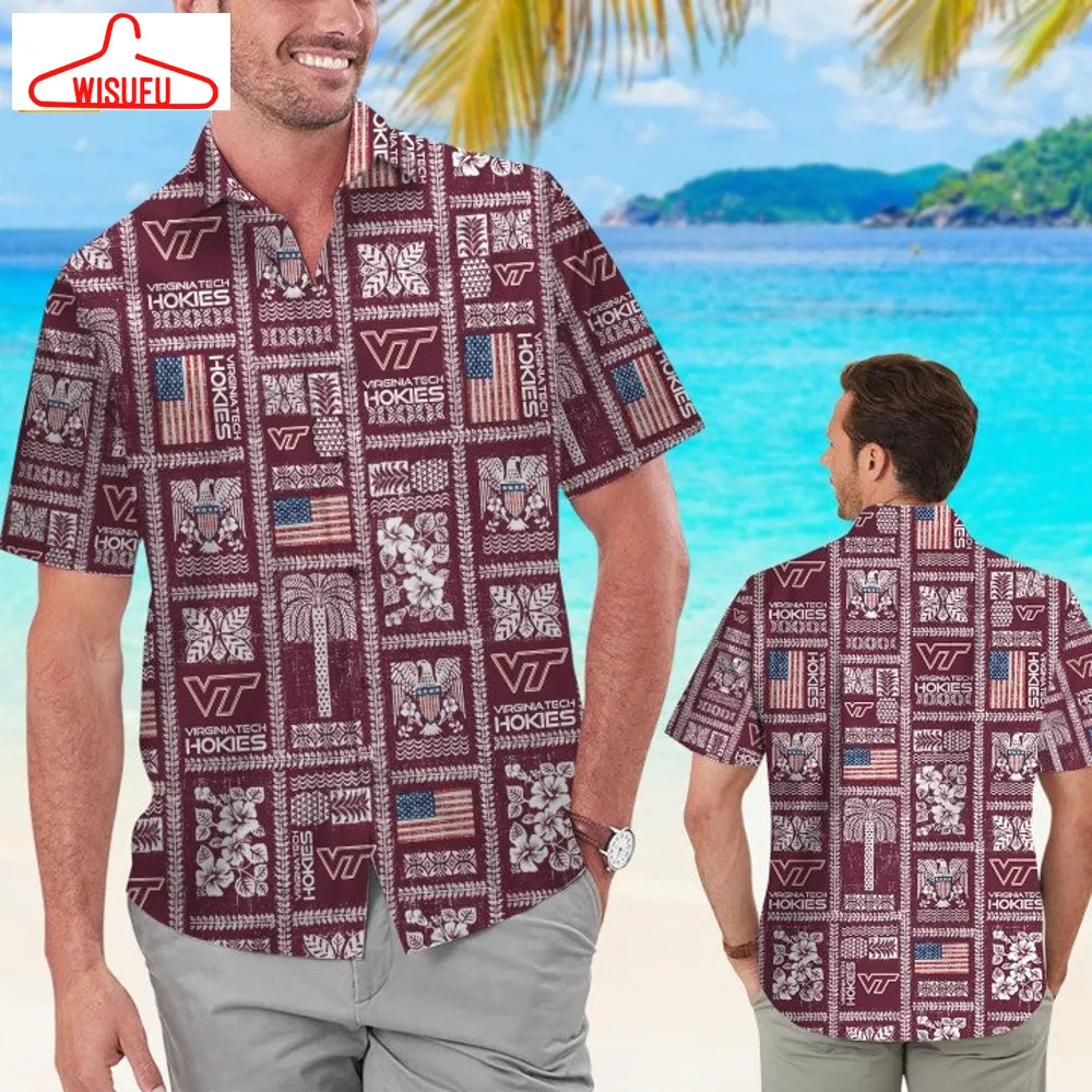 Virginia Tech Hokies Summer Commemorative Hawaiian Shirt, New Fashion Gifts