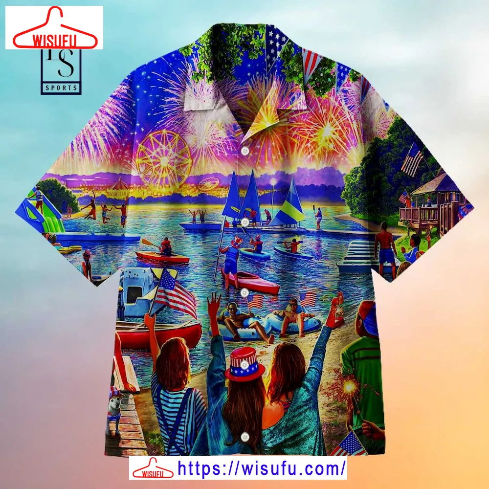 Visiting The Lake In Independence Day Hawaiian Shirt, New Fashion Gifts