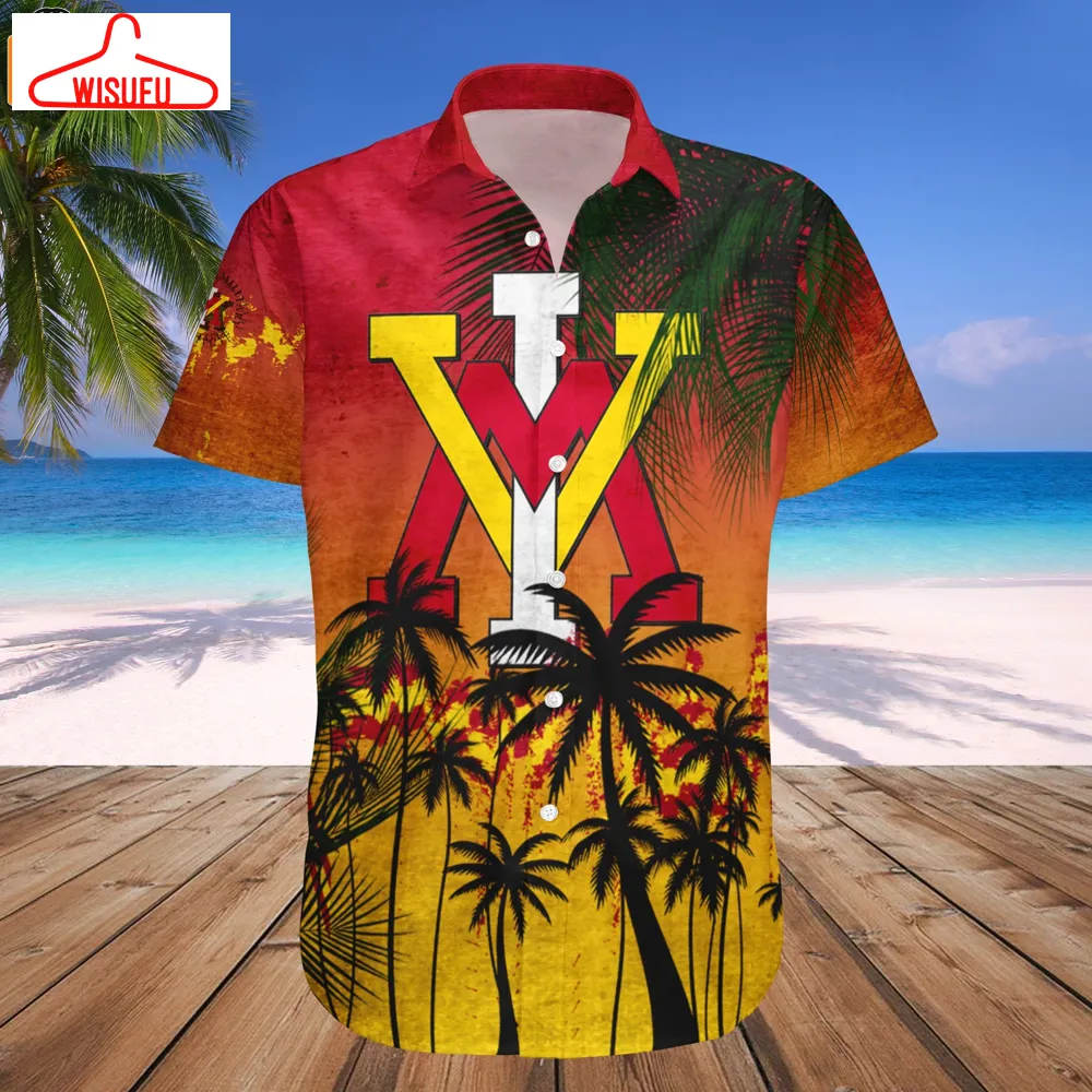 Vmi Keydets Coconut Tree Tropical Grunge Hawaiian Shirt, New Fashion Gifts