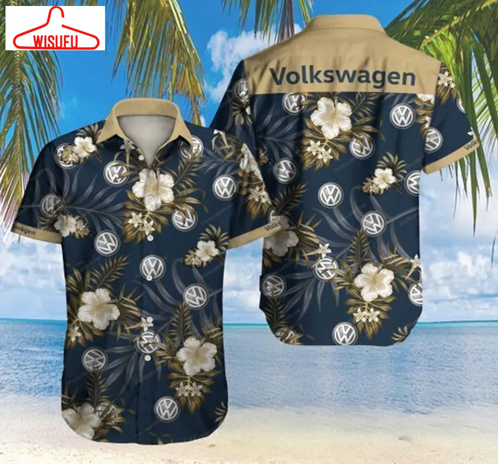 Volkswagen Hawaii Graphic Print Short Sleeve Hawaiian Casual Shirt Size S - 5xl, New Fashion, Best Gift Ideas, New Fashion Gifts