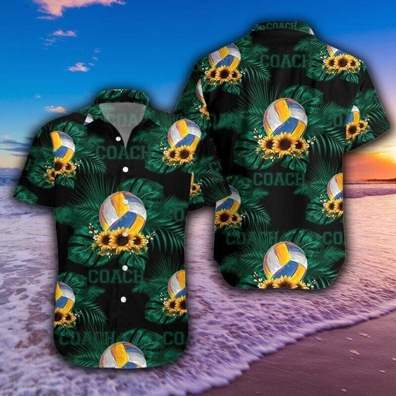 Volleyball Coach 3D Unisex Hawaiian Shirt For Fan, Beach Shirts, S-5XL US SIZE