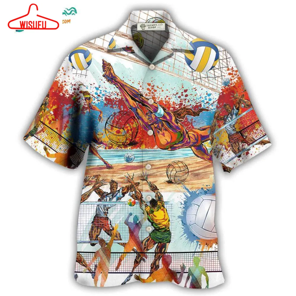 Volleyball Is My Therapy Mix Color Hawaiian Shirt- Wisufu Aloha