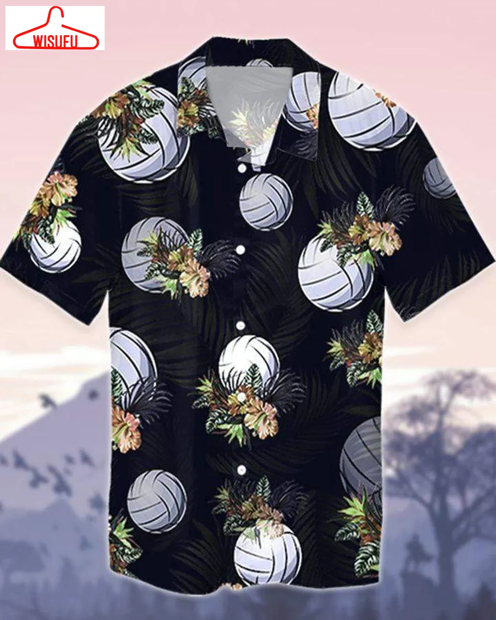 Volleyball Tropical Unisex Hawaiian Shirt - For Men & Women - New Winter Fashion Shirt Gift For Family, New Fashion Gifts