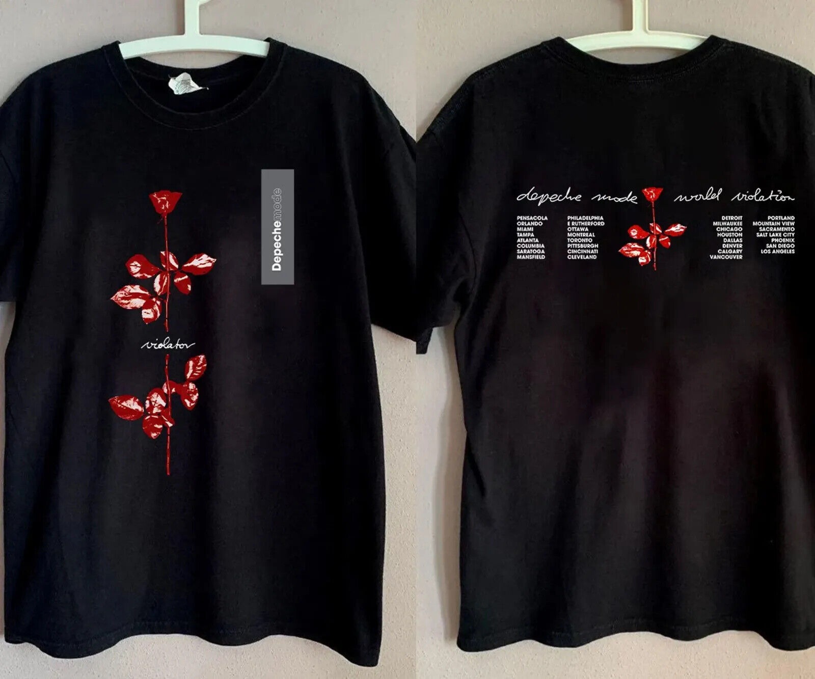 Vtg 1990 DEPECHE MODE World Violator Concert T-Shirt