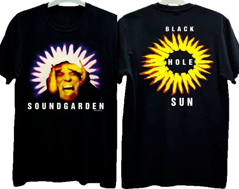 Vtg Soundgarden 1994 Black Hole Sun Superunknown Album Promo T-Shirt, Soundgarde