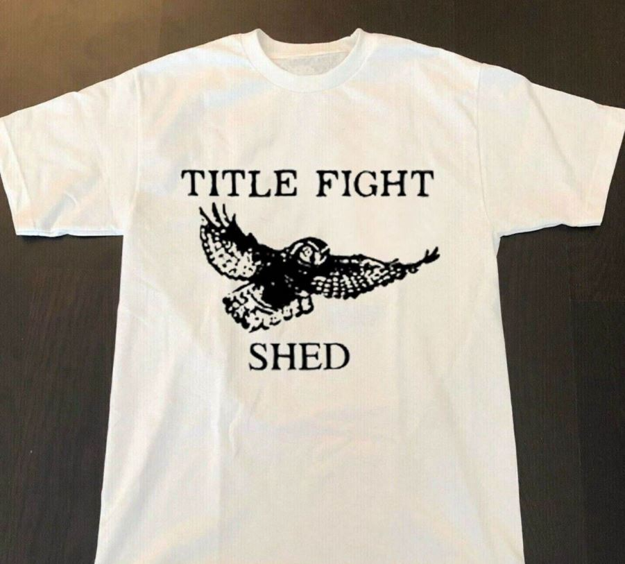 Vtg Title Fight Band Shed Heavy Cotton White Unisex Tee Shirt