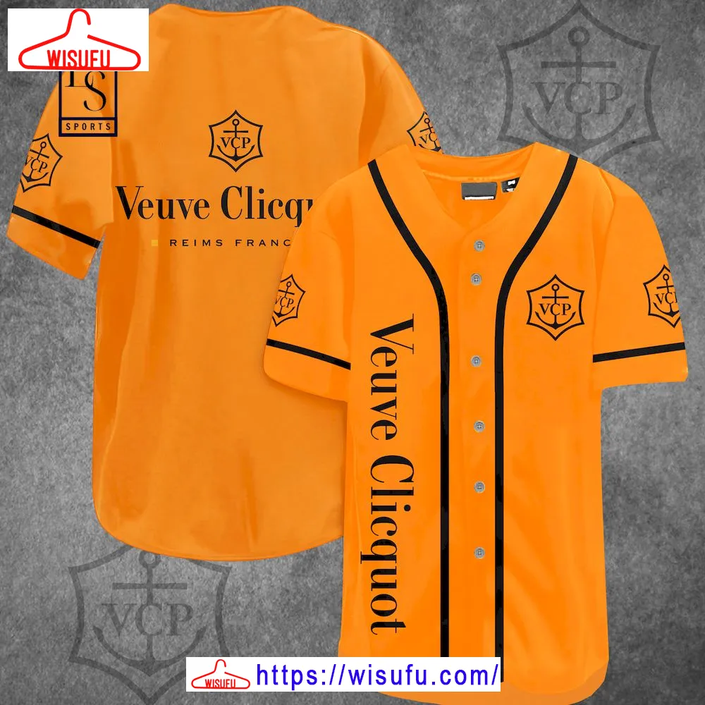 Vueve Clicquot Champagne Baseball Jersey, New Fashion Gifts