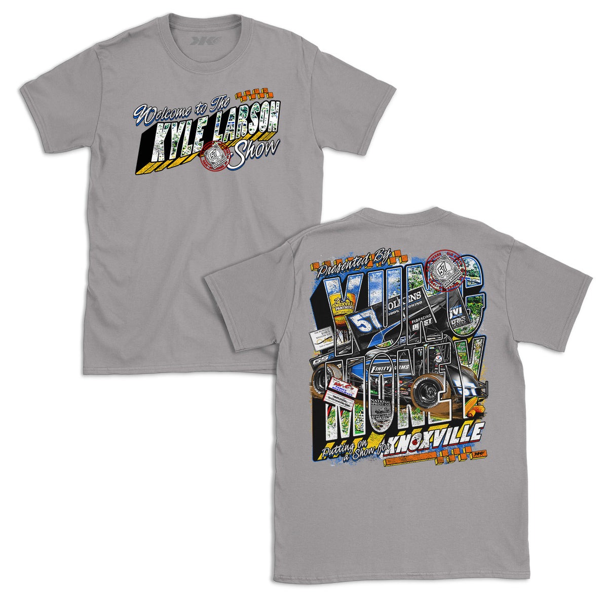 WELCOME TO THE KYLE LARSON SHOW- ADULT CEMENT GREY T-SHIRT