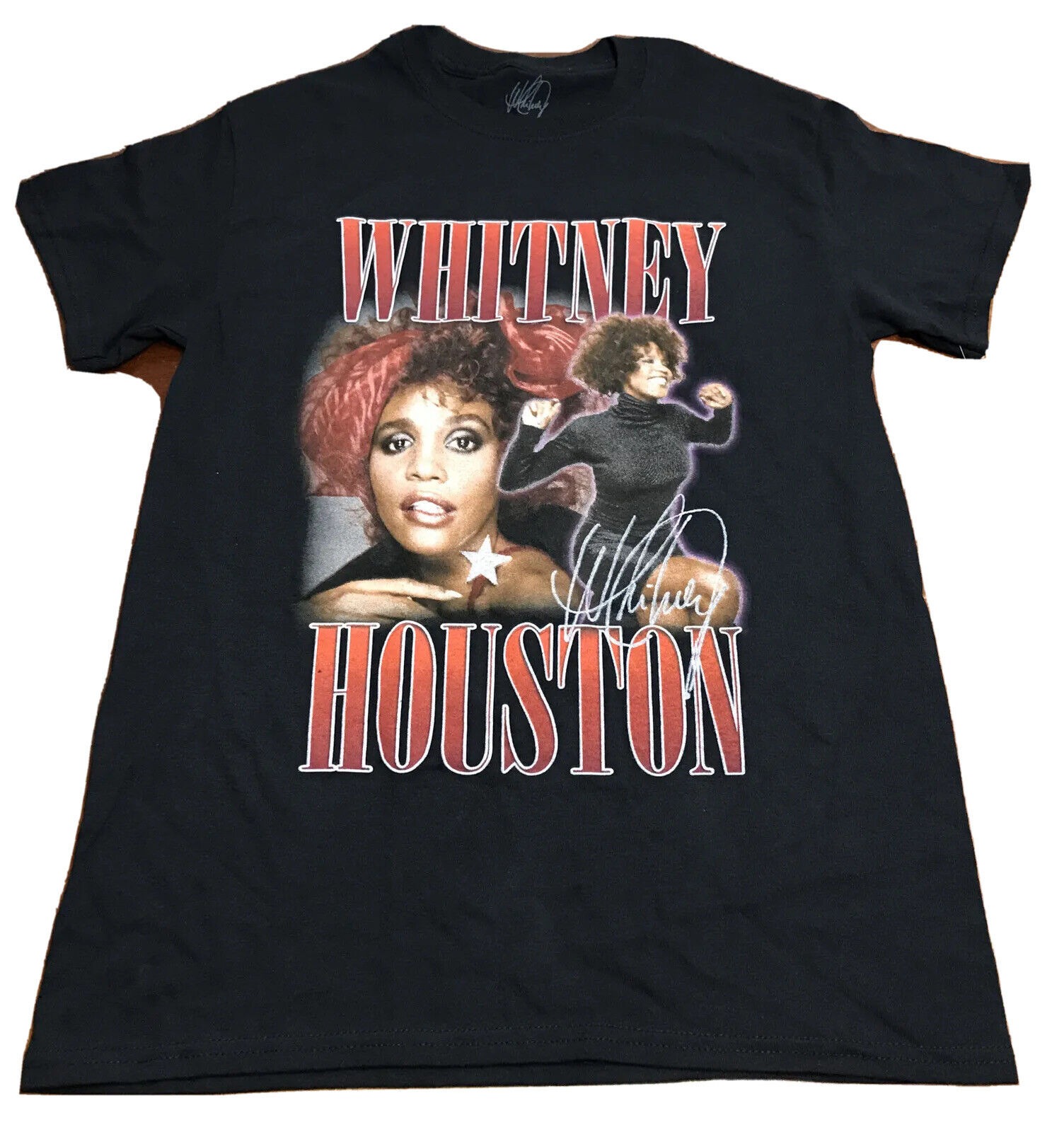 WHITNEY HOUSTON Signed T Shirt by Whitney Adult