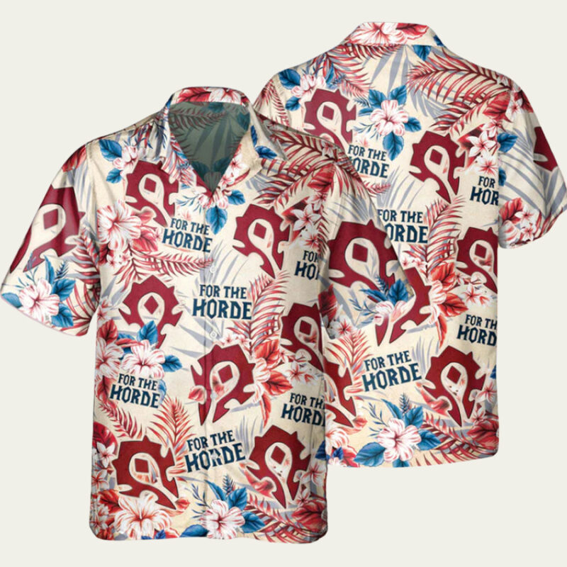 WORLD OF WARCRAFT HORDE HAWAIIAN SHIRT