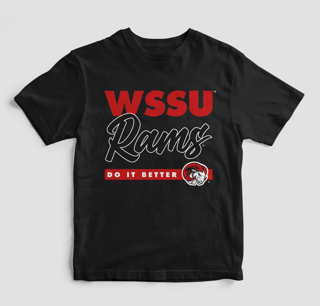 WSSU DOES IT BETTER BLACK T-SHIRT