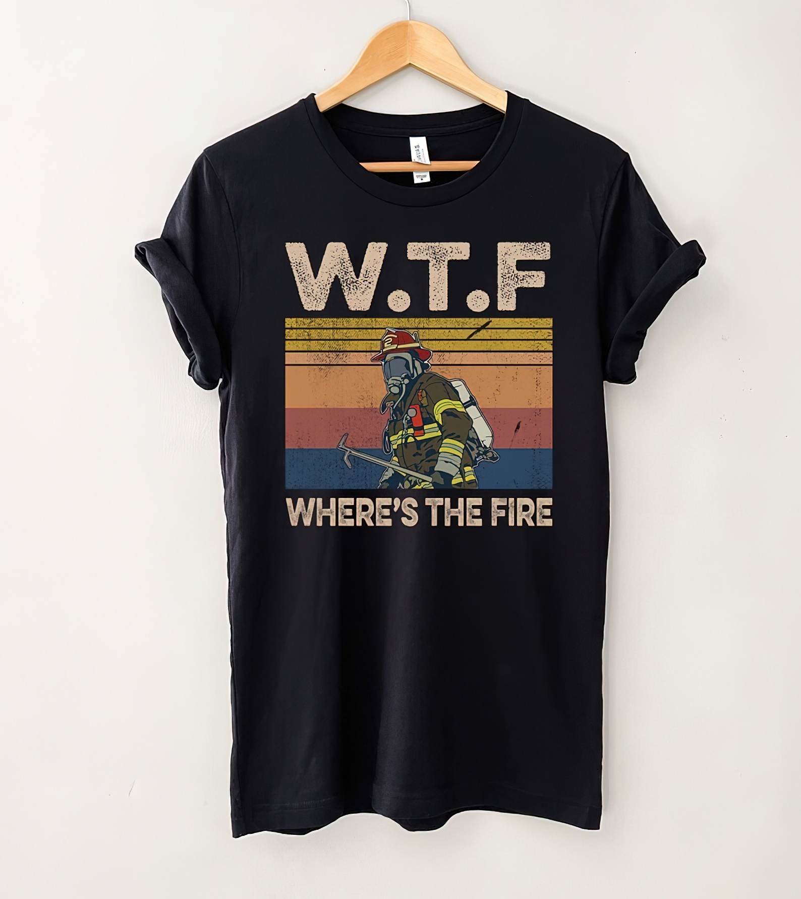 WTF Where's The Fire T-Shirt, Funny Firefighter Gift, Fireman Puns Shirt, Fireman Shirt, Fire Fighter Gift, Gift For Him-gigapixel-standard-scale-2_00x