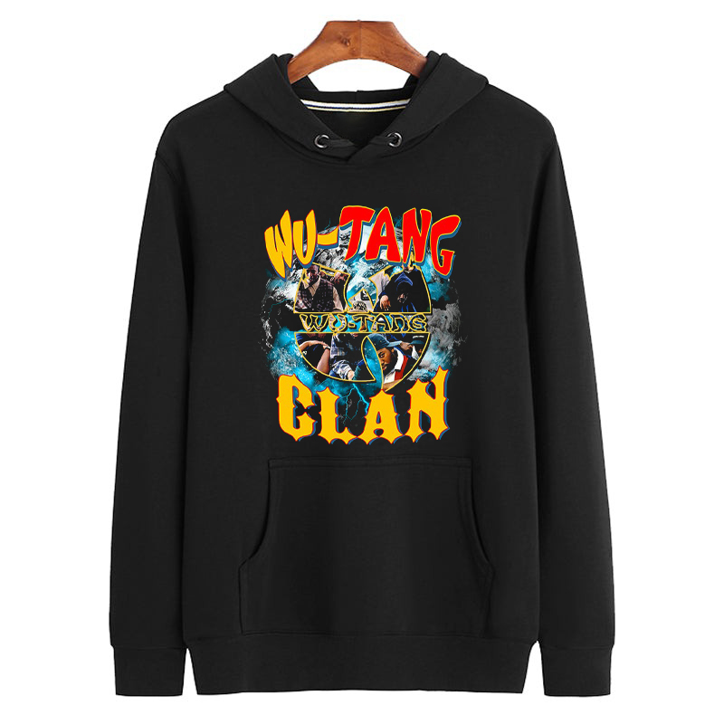 WU-TANG CLAN RZA, GZA Vintage  Retro Bootleg Unisex Hoodie 