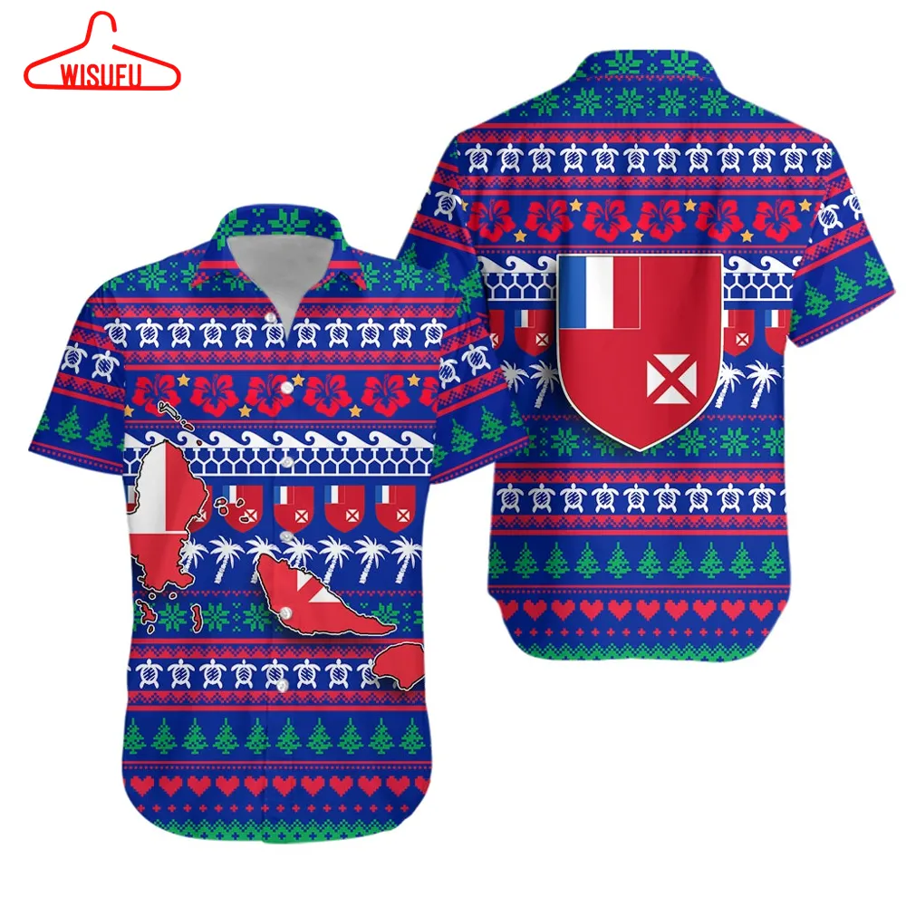 Wallis And Futuna Christmas Hawaiian Shirt - Ugly Christmas - Lt12, New Hawaiian Holiday Outfits, New Fashion Gifts