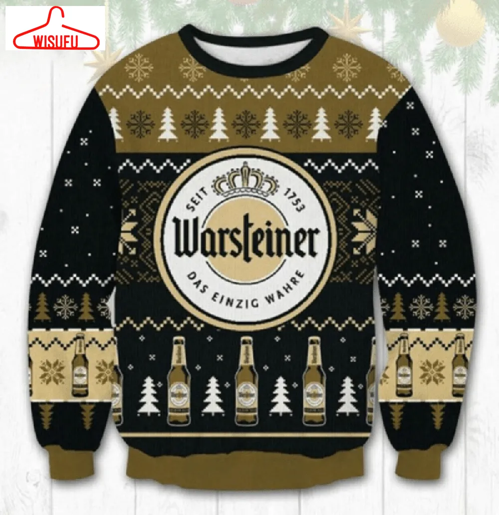 Warsteiner Premium Beer Ugly Sweater Gifts, Warsteiner Premium Beer Gift Fan Ugly Sweater