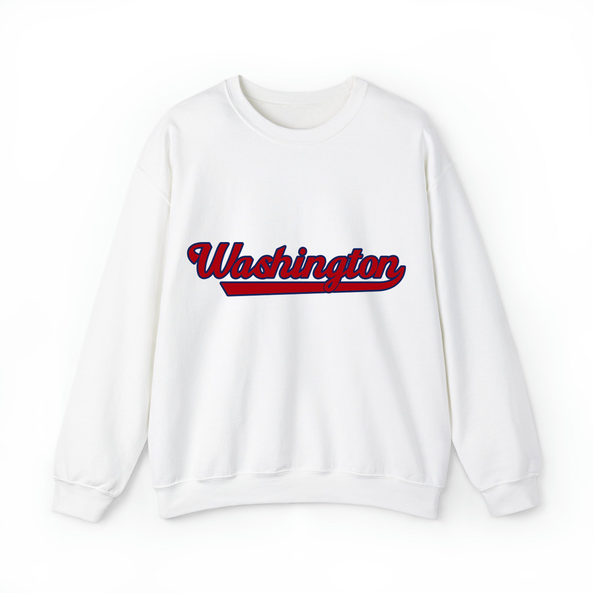 Washington Baseball Unisex Sweatshirt- White