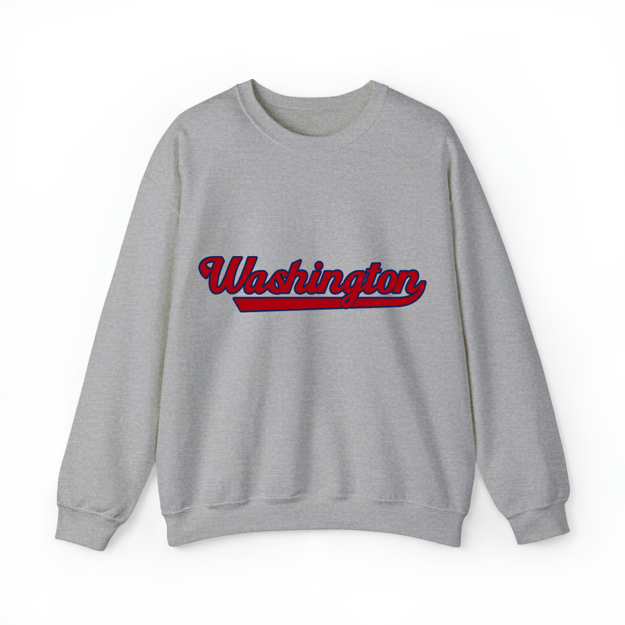 Washington Baseball Unisex Sweatshirt-Sport Grey