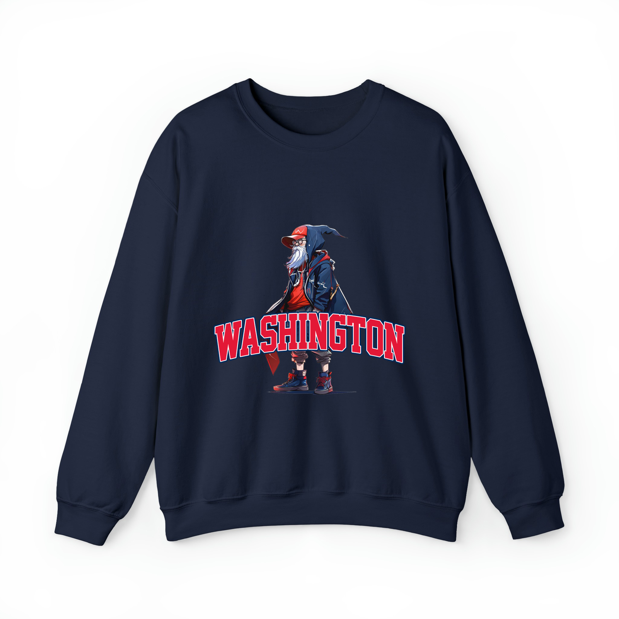 Washington Basketball - Hype Beast Mascot Unisex Sweatshirt-Navy