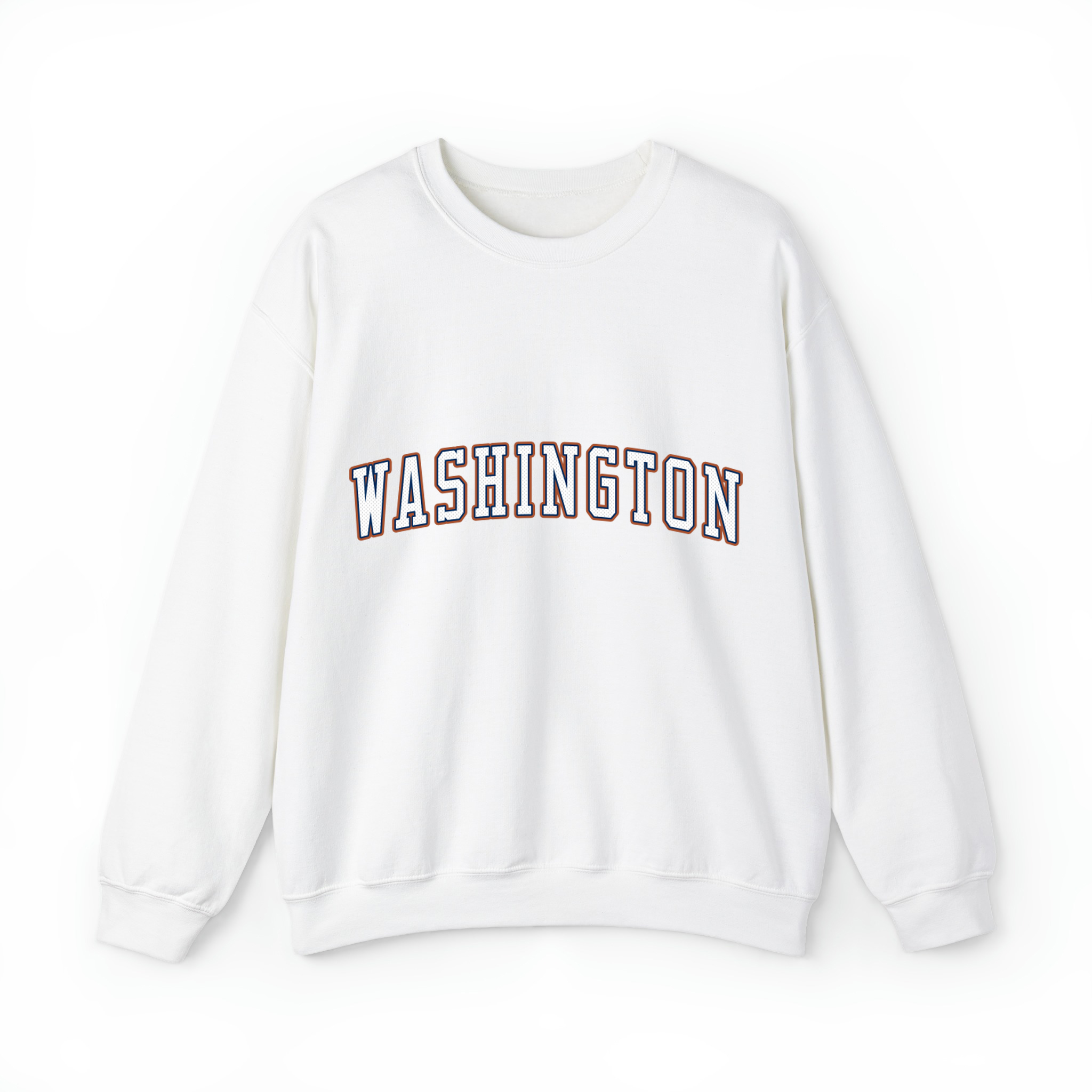 Washington Basketball Jersey Style v2 Unisex Sweatshirt- White