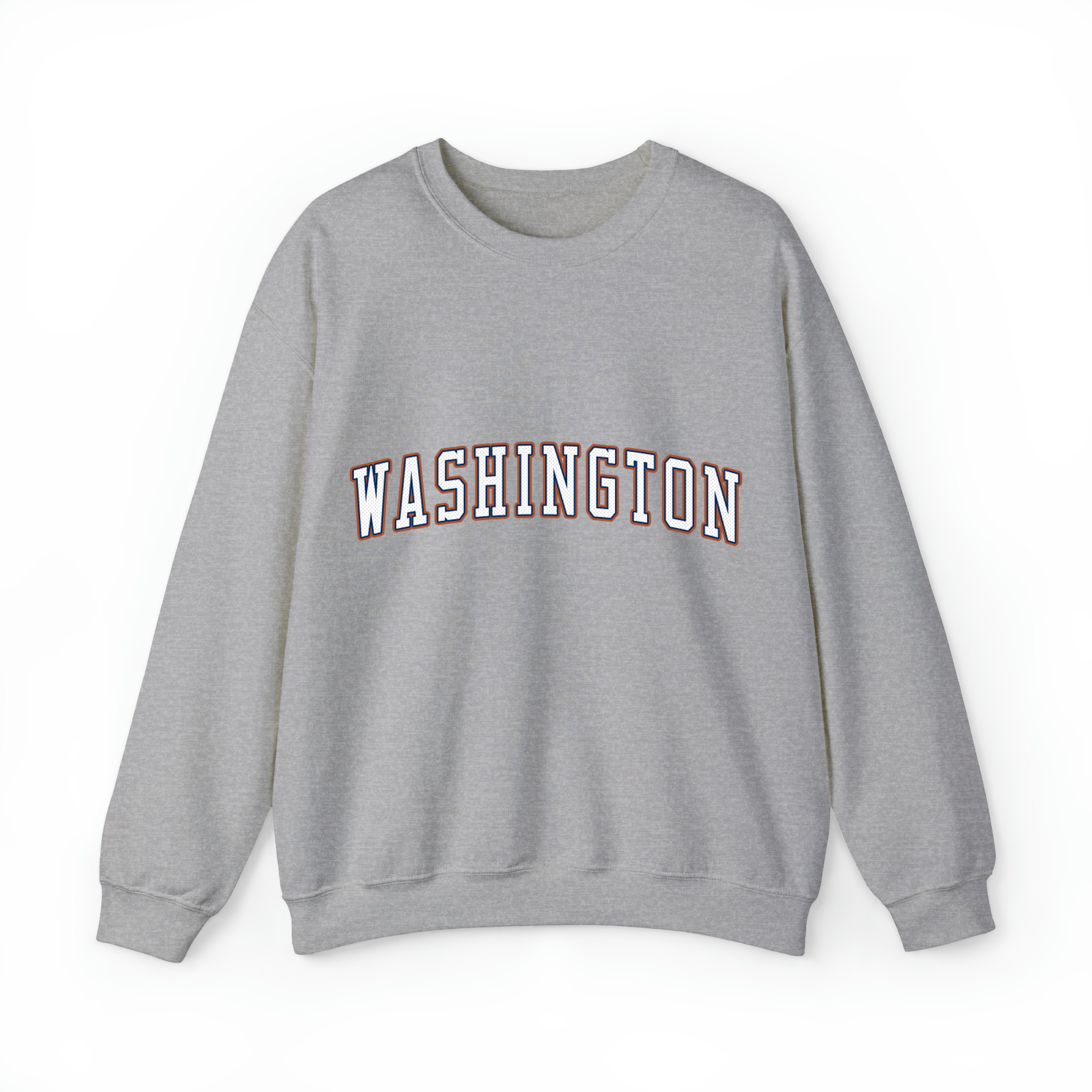 Washington Basketball Jersey Style v2 Unisex Sweatshirt-Sport Grey