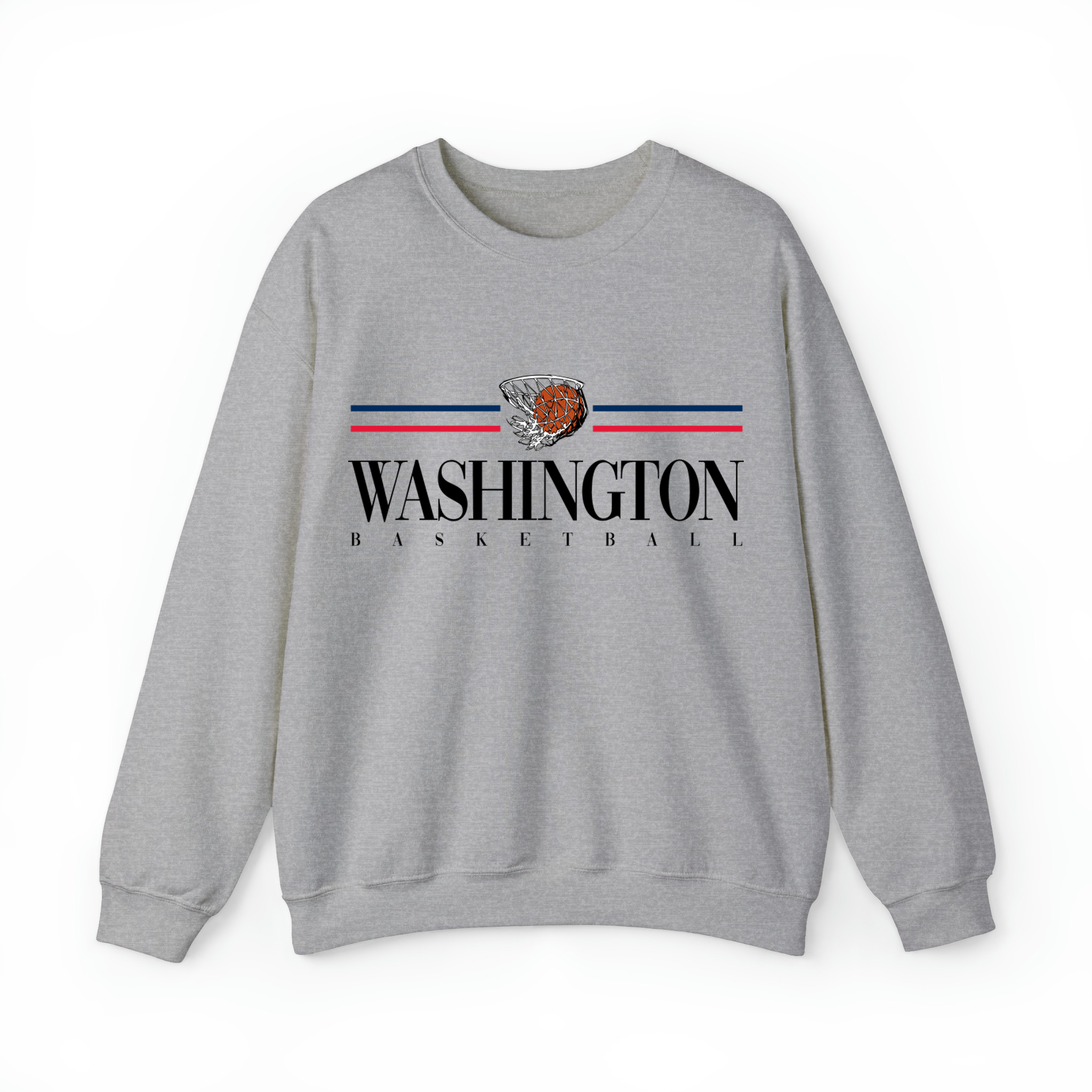 Washington Basketball Unisex Sweatshirt-Sport Grey