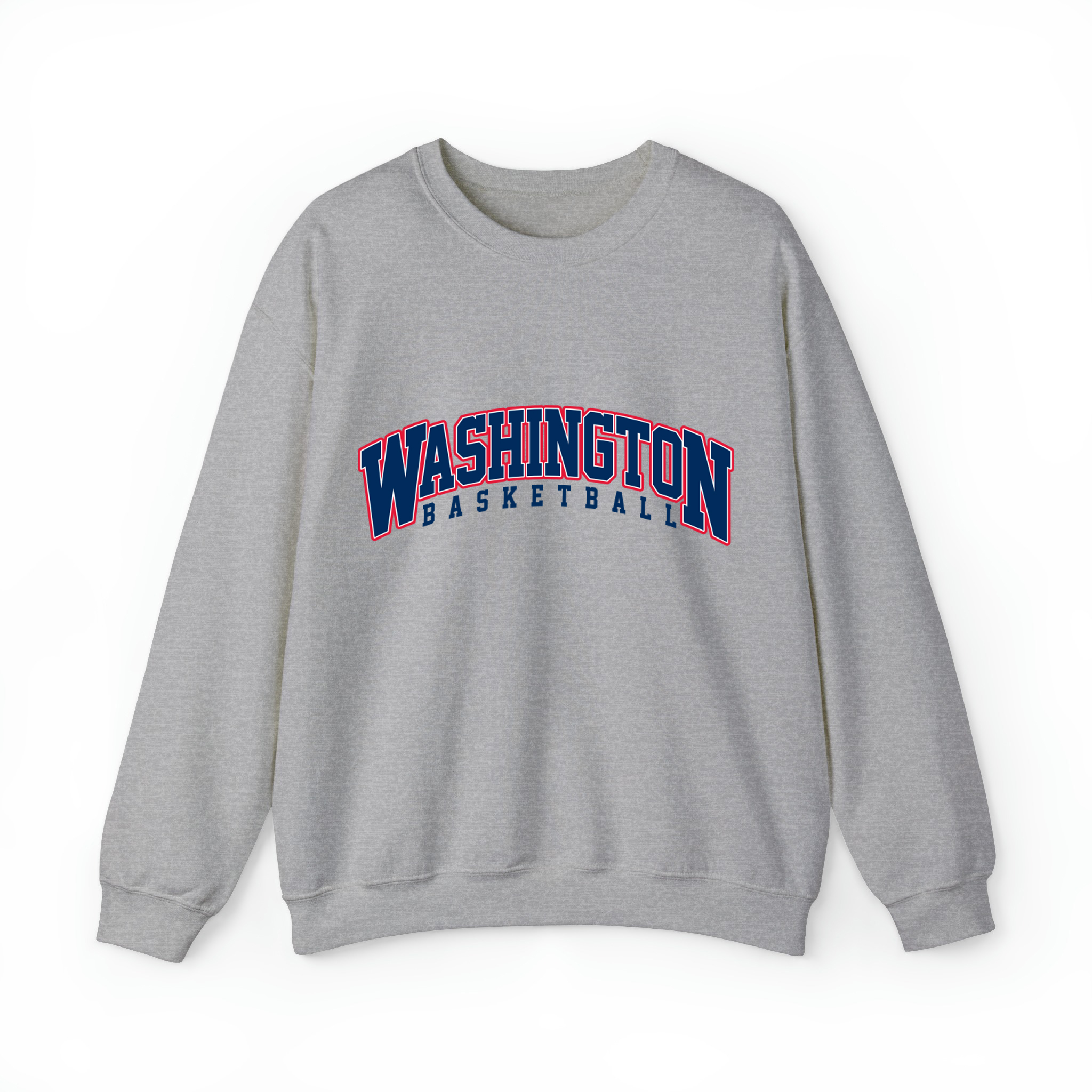 Washington Basketball Varsity Unisex Sweatshirt-Sport Grey