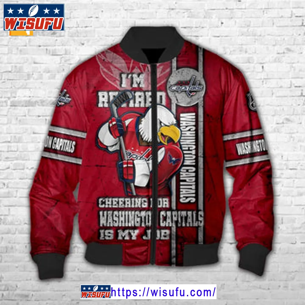 Washington Capitals I'm Retired Bomber Jacket