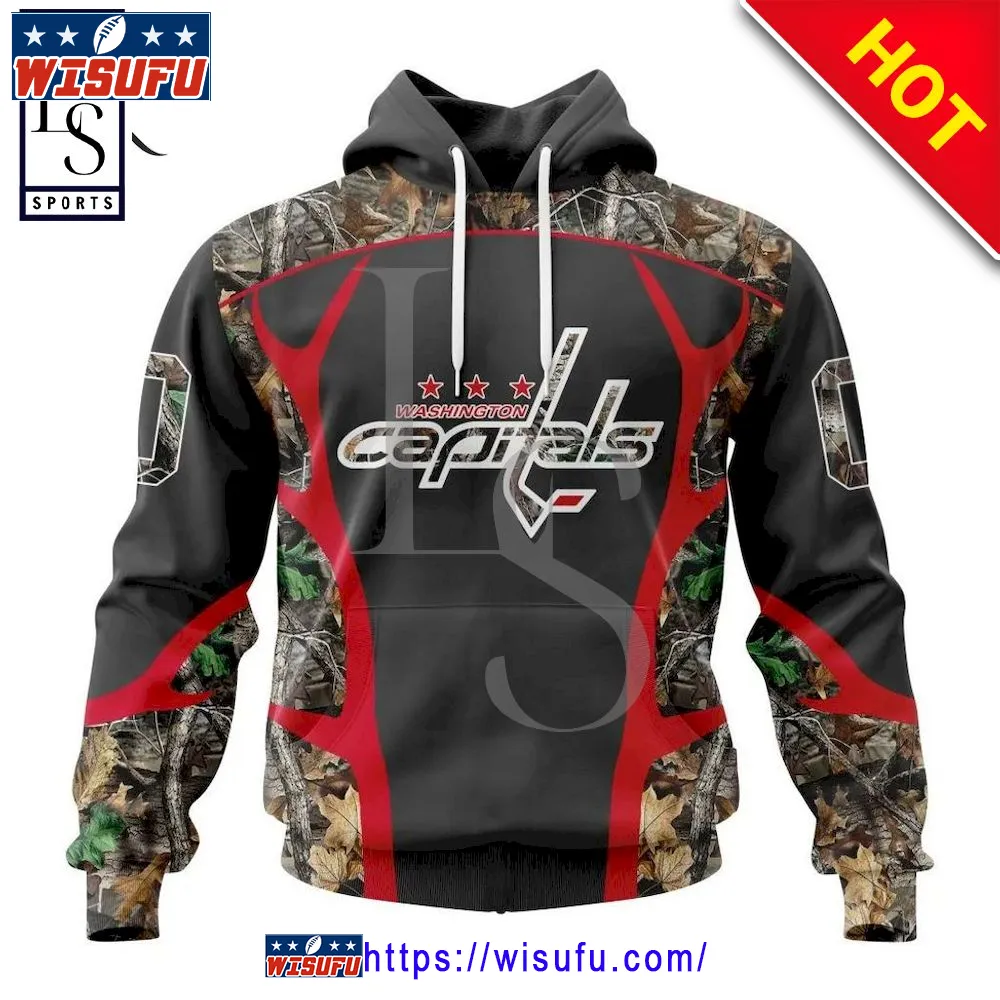 Washington Capitals Special Camo Hunting Personalized Hoodie