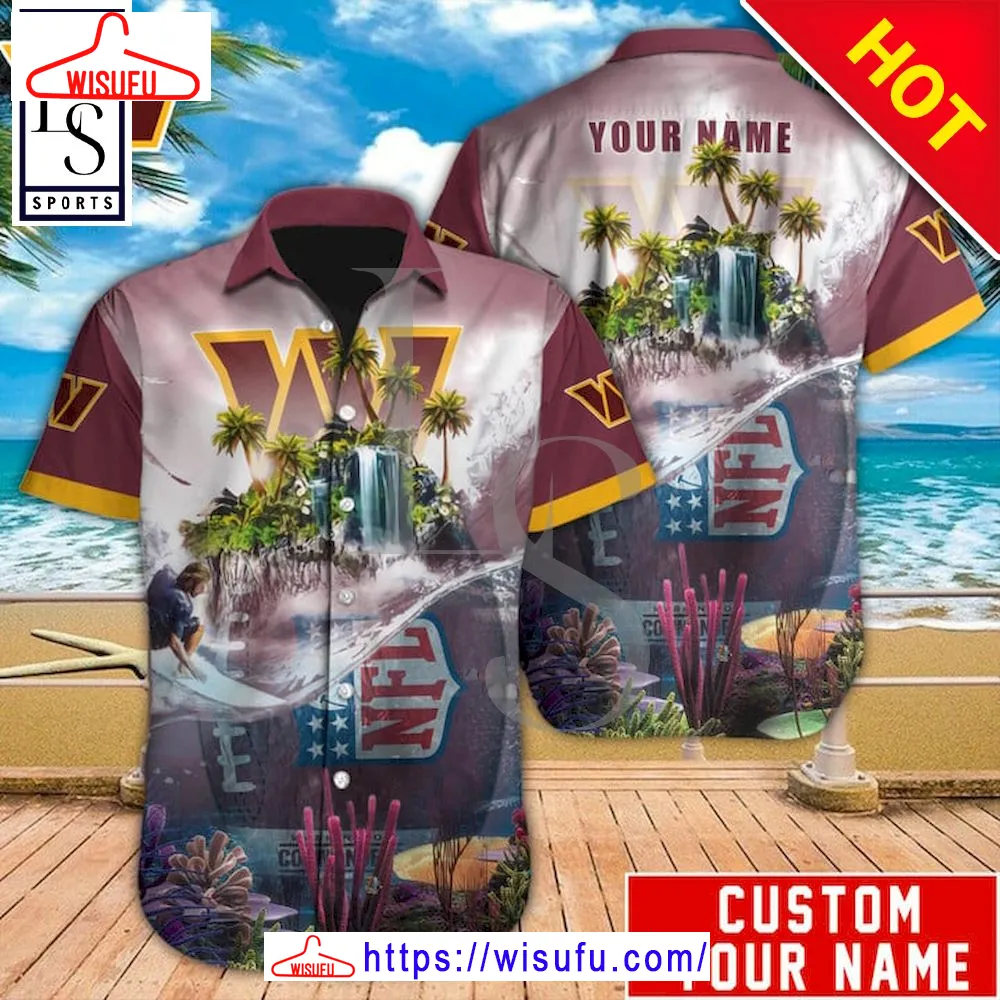 Washington Commanders Island Personalized Hawaiian Shirt, New Fashion Gifts