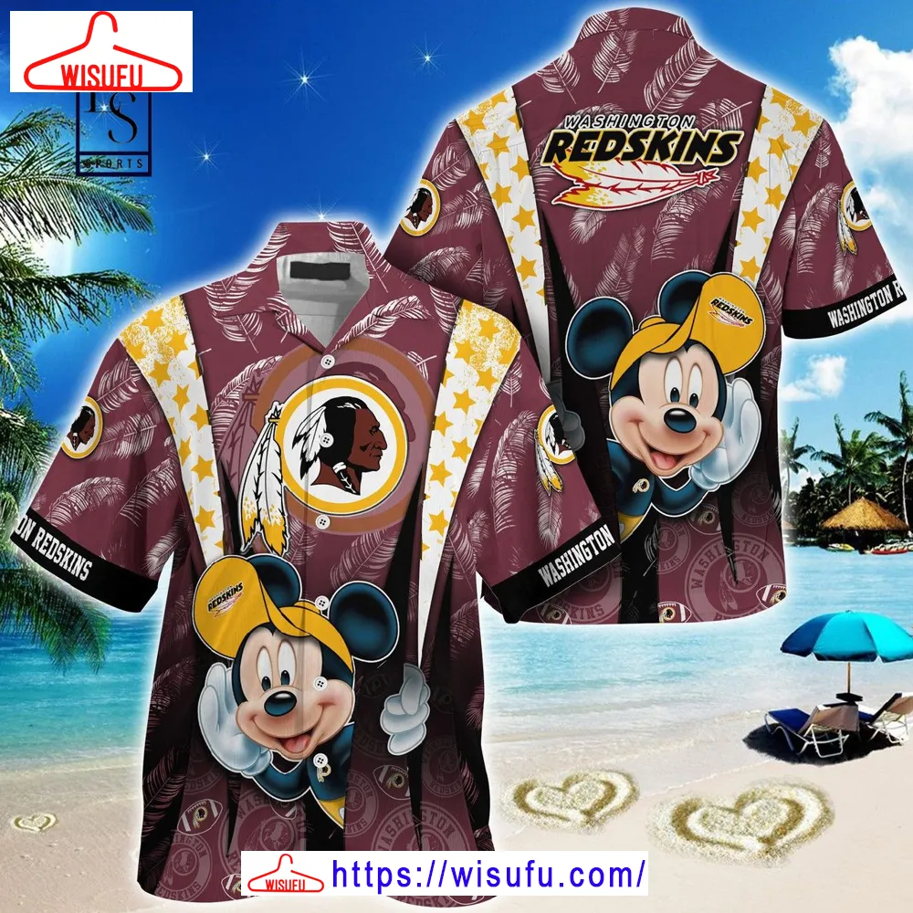 Washington Commanders Mickey Mouse Hawaiian Shirt, New Fashion Gifts