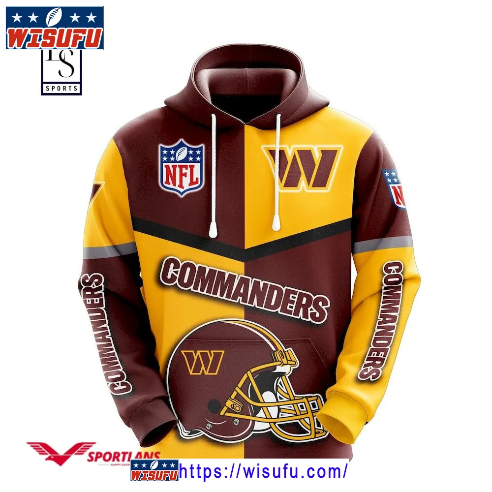 Washington Commanders NF.L Caro Hoodie 3d