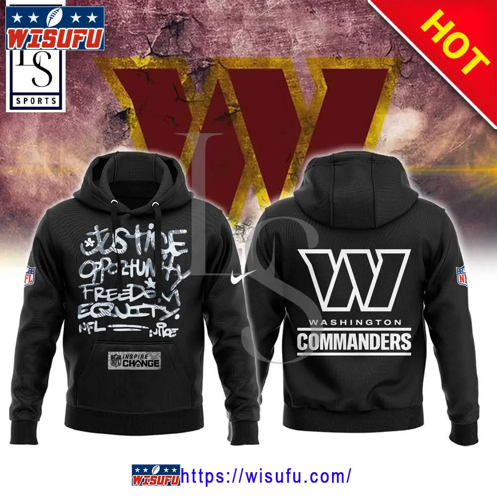 Washington Commanders NF.L Justice Opportunity Equity Freedom Hoodie 3d