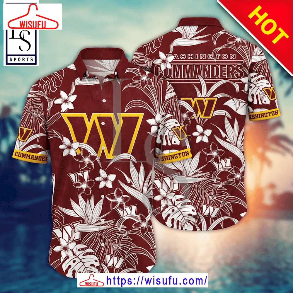 Washington Commanders Nfl Summer Flower Aloha Hawaii Shirt, New Fashion Gifts