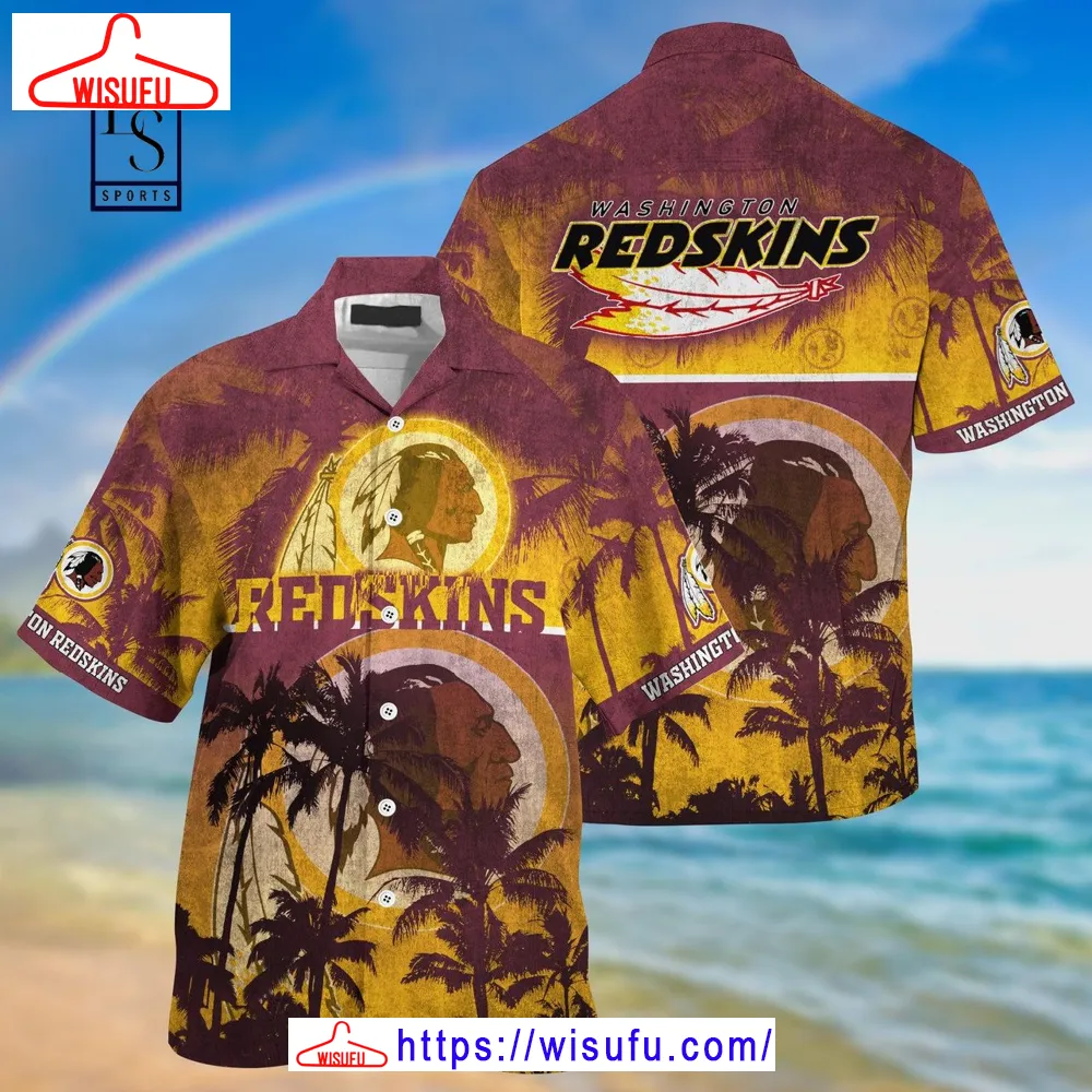 Washington Commanders Palm Hawaiian Shirt, New Fashion Gifts